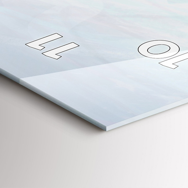 Téglalap alakú üvegóra Színes emberek