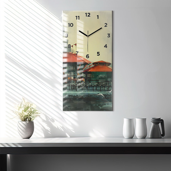 Téglalap alakú üvegóra Halászfalu