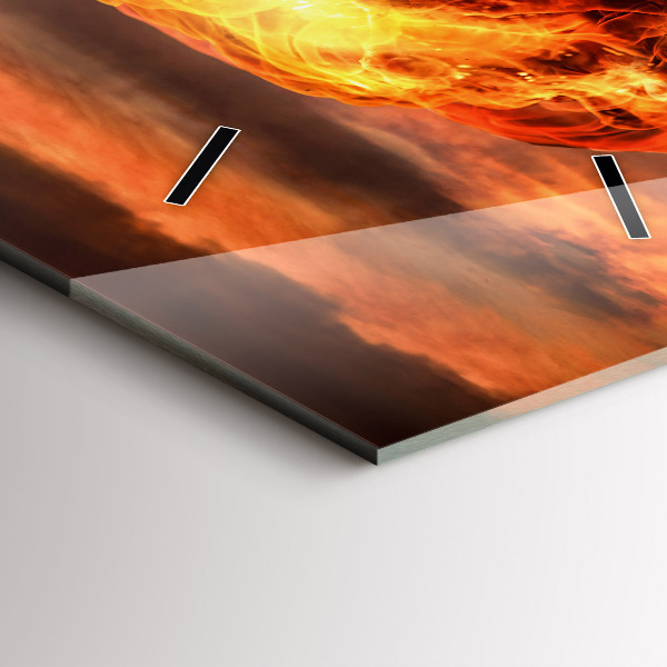 Téglalap alakú üvegóra Atombomba robbanás