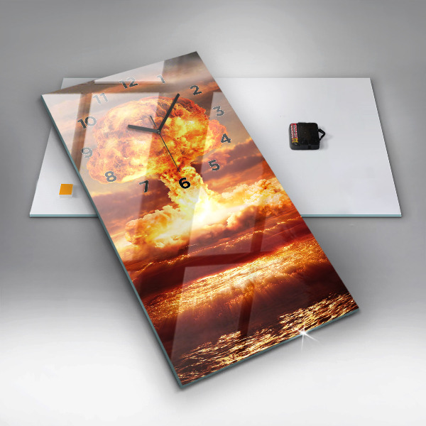 Téglalap alakú üvegóra Atombomba robbanás