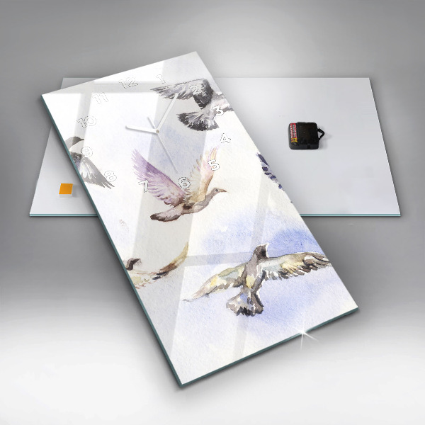 Téglalap alakú üvegóra Repülő madarak