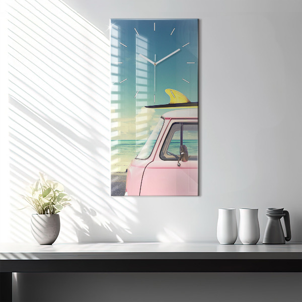 Téglalap alakú üvegóra Autó szörfdeszkával