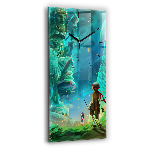 Téglalap alakú üvegóra Gyerekek az erdőben