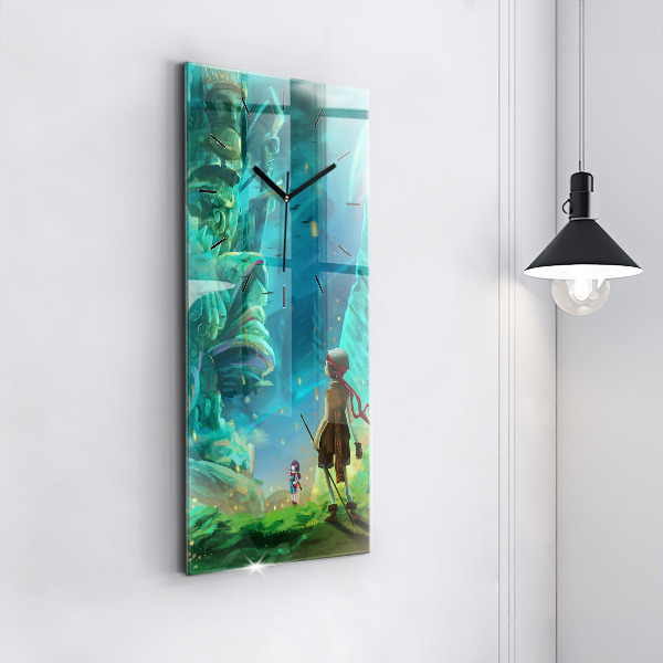 Téglalap alakú üvegóra Gyerekek az erdőben