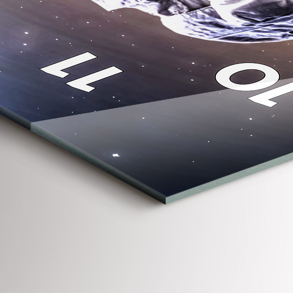 Téglalap alakú üvegóra Űrhajós az űrben