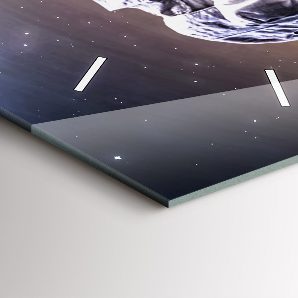 Téglalap alakú üvegóra Űrhajós az űrben