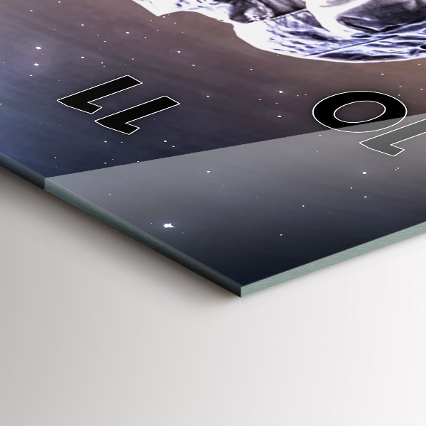 Téglalap alakú üvegóra Űrhajós az űrben