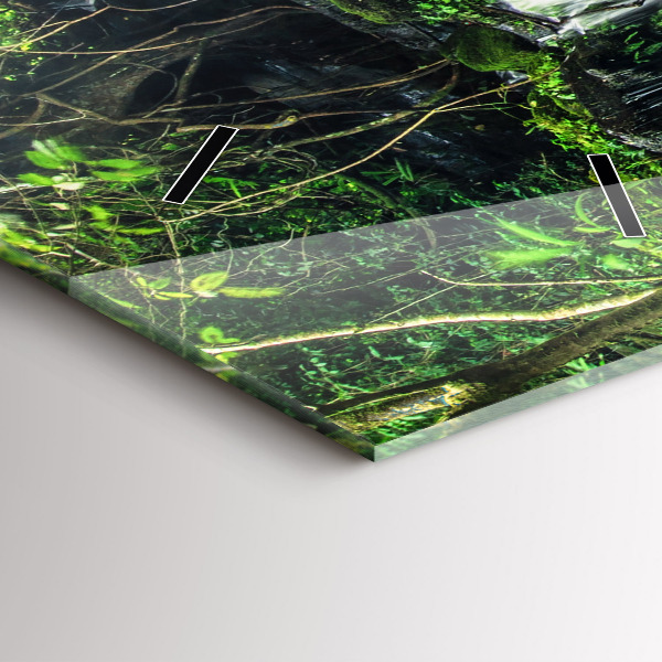 Téglalap alakú üvegóra Thaiföld vízesés