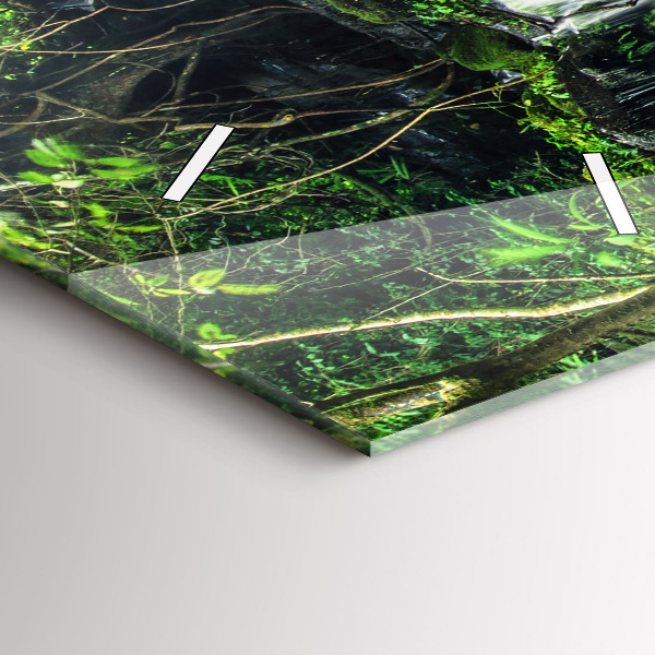 Téglalap alakú üvegóra Thaiföld vízesés