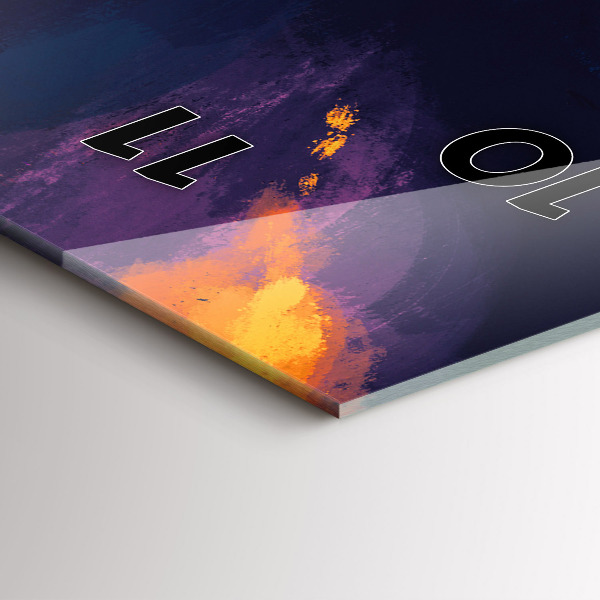 Téglalap alakú üvegóra Baba és léggömbök