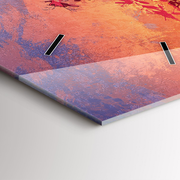 Téglalap alakú üvegóra Őszi táj