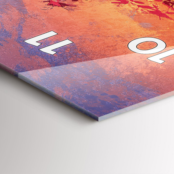 Téglalap alakú üvegóra Őszi táj