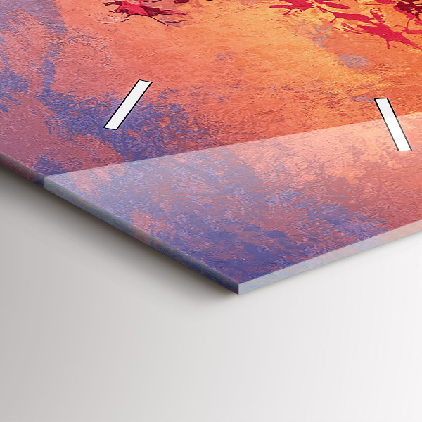 Téglalap alakú üvegóra Őszi táj