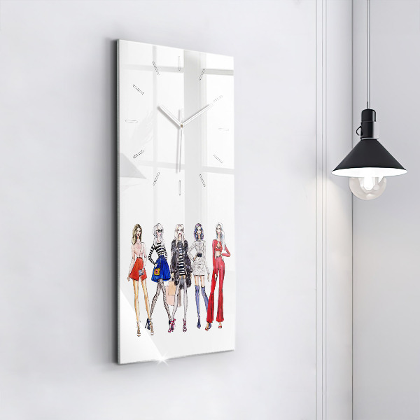 Téglalap alakú üvegóra Divatos lányok