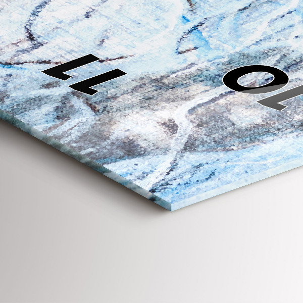 Téglalap alakú üvegóra Farkasok az erdőben