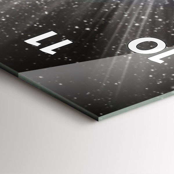 Téglalap alakú üvegóra Föld Hold Nap