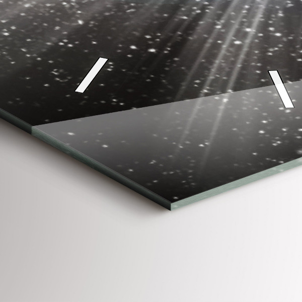 Téglalap alakú üvegóra Föld Hold Nap