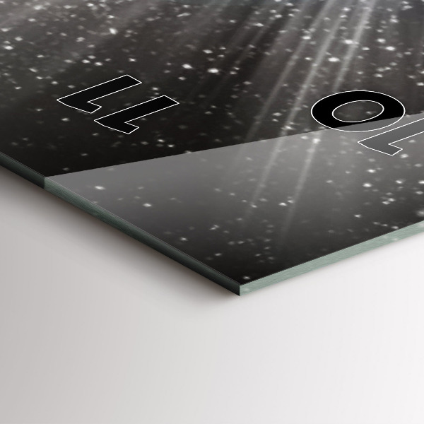 Téglalap alakú üvegóra Föld Hold Nap