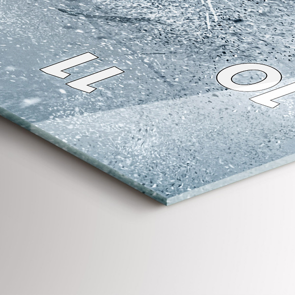 Téglalap alakú üvegóra Futó ember