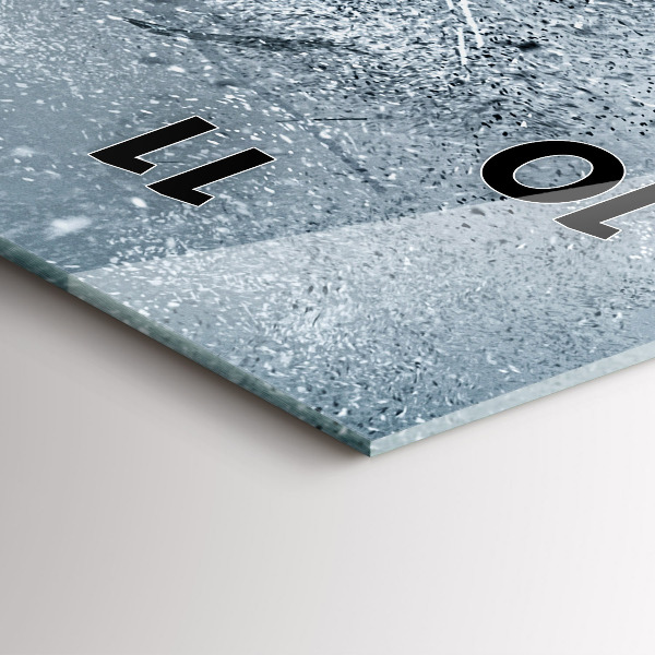 Téglalap alakú üvegóra Futó ember