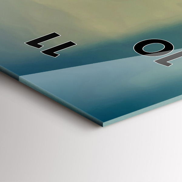 Téglalap alakú üvegóra Világítótorony a vízen