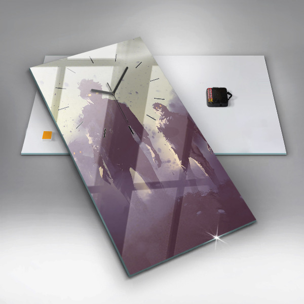 Téglalap alakú üvegóra Zombik éjjel - halloween