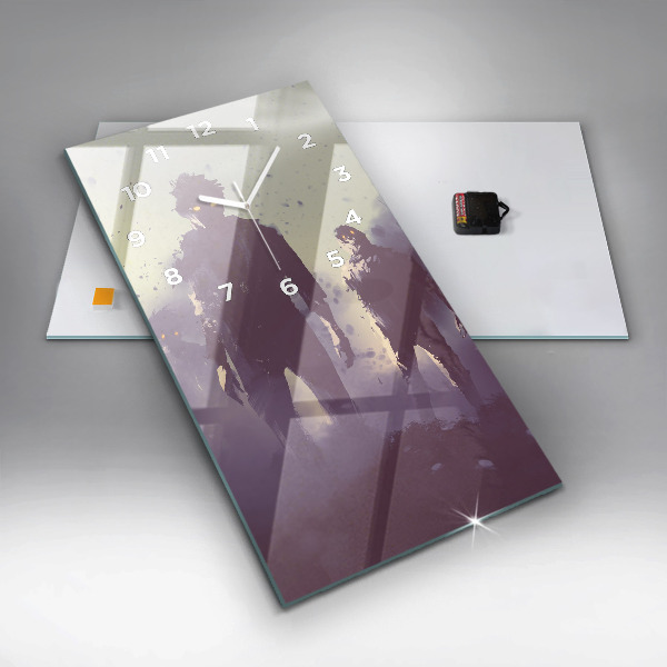 Téglalap alakú üvegóra Zombik éjjel - halloween