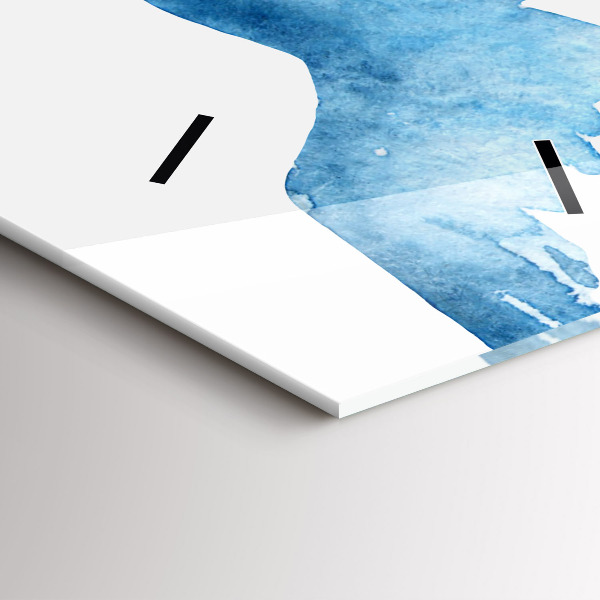 Téglalap alakú üvegóra Repülő kék madarak