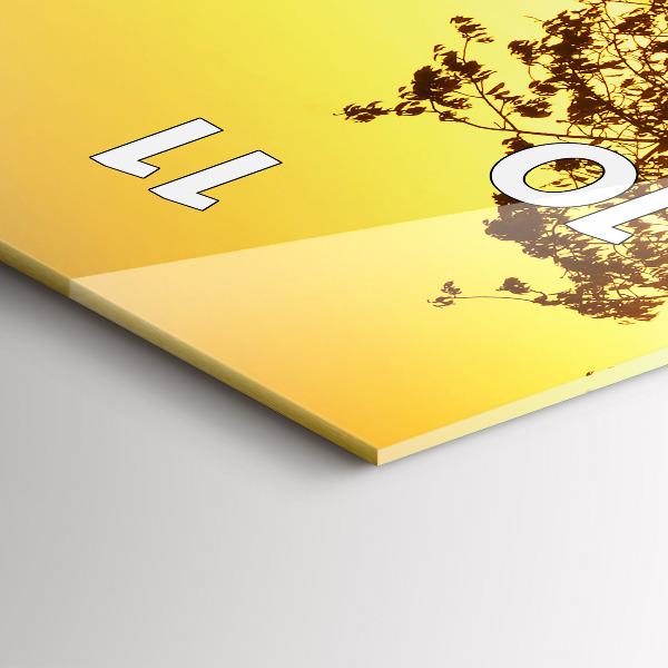 Téglalap alakú üvegóra Köd napkeltekor