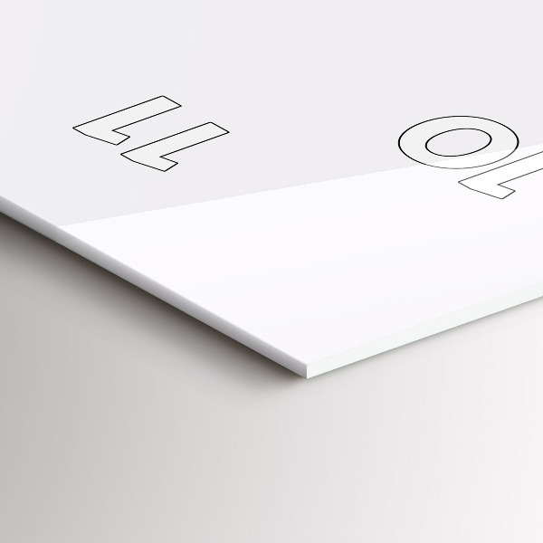 Téglalap alakú üvegóra Absztrakt hegyláncok