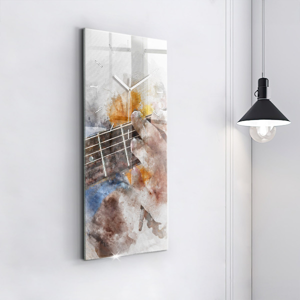 Téglalap alakú üvegóra Gitár grafika