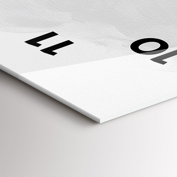 Téglalap alakú üvegóra Gitár grafika