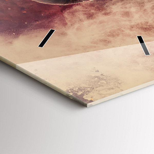 Téglalap alakú üvegóra Nő és a kerékpár