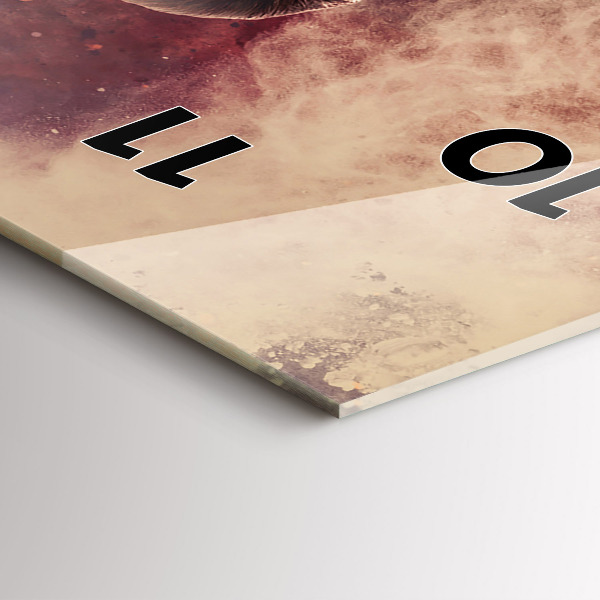 Téglalap alakú üvegóra Nő és a kerékpár