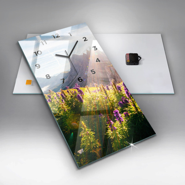 Téglalap alakú üvegóra Levendula rét