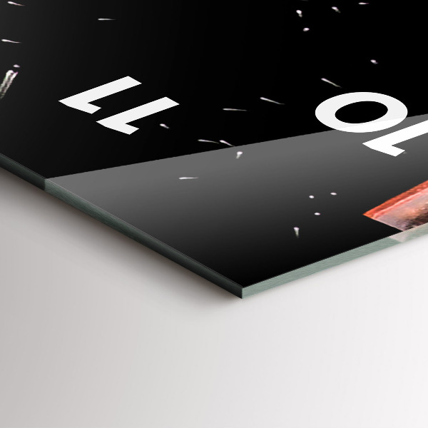 Téglalap alakú üvegóra Igyál jéggel