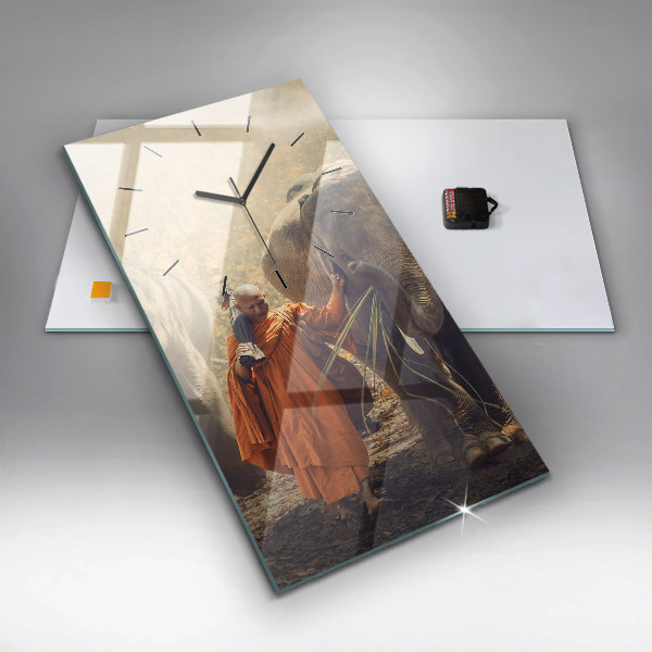 Téglalap alakú üvegóra Szerzetes vezető elefánt