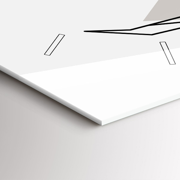 Téglalap alakú üvegóra Rénszarvas skandináv stílusban