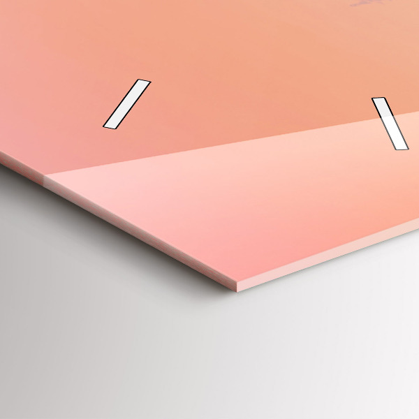 Téglalap alakú üvegóra Erdő a ködben