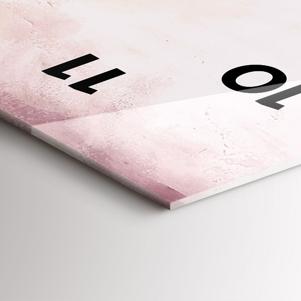 Téglalap alakú üvegóra Virágzó mák