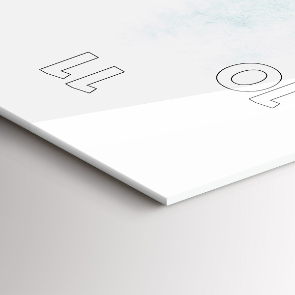 Téglalap alakú üvegóra Téli erdő