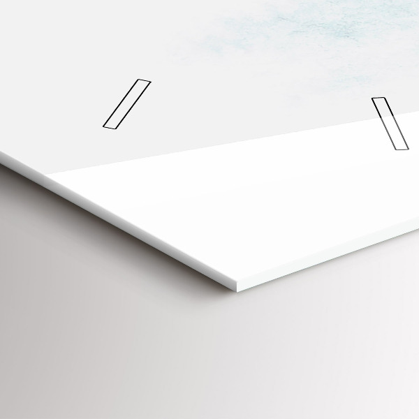 Téglalap alakú üvegóra Téli erdő