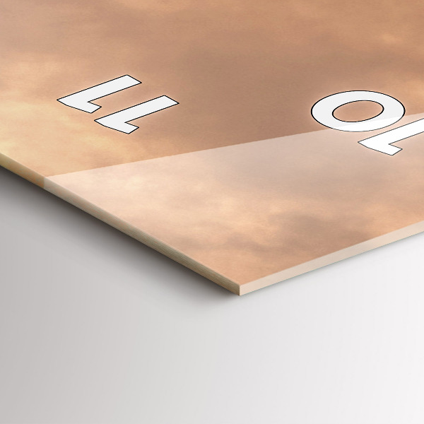 Téglalap alakú üvegóra Állatok és naplemente