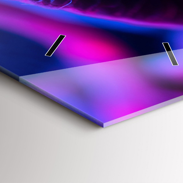 Téglalap alakú üvegóra Varázslatos színes gombák