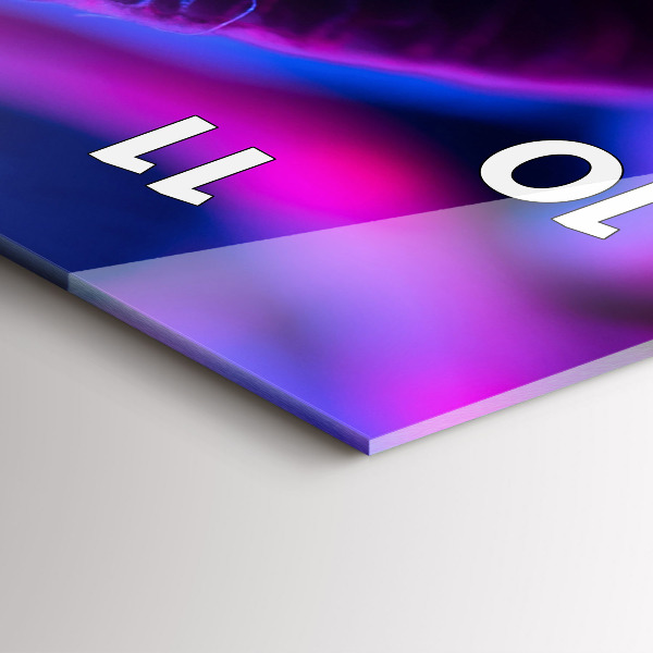 Téglalap alakú üvegóra Varázslatos színes gombák