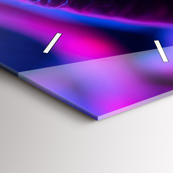 Téglalap alakú üvegóra Varázslatos színes gombák