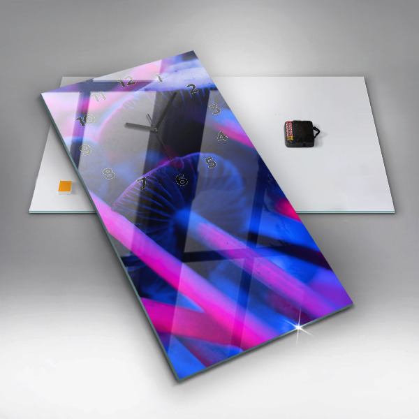 Téglalap alakú üvegóra Varázslatos színes gombák