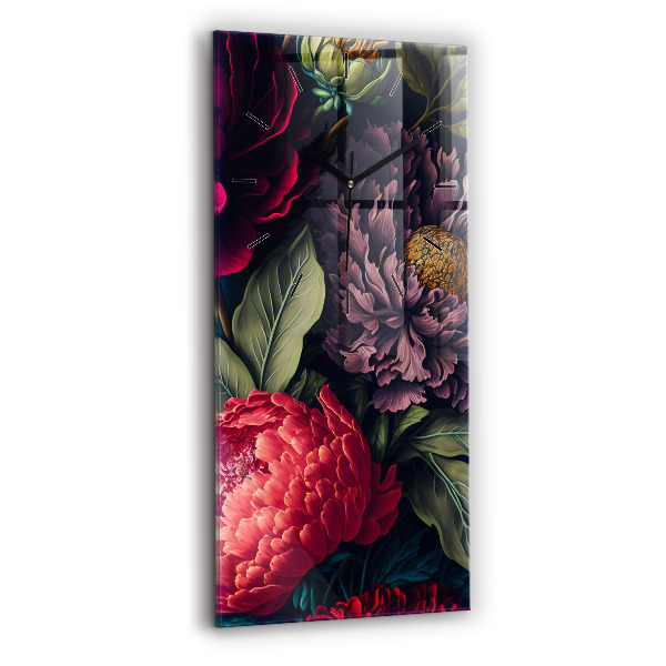 Téglalap alakú üvegóra Vintage virágcsokor