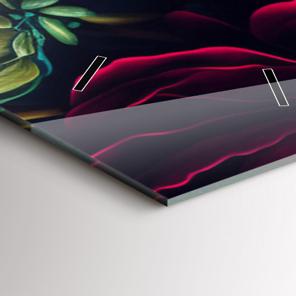 Téglalap alakú üvegóra Vintage virágcsokor