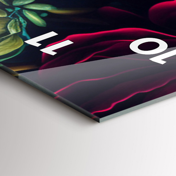 Téglalap alakú üvegóra Vintage virágcsokor